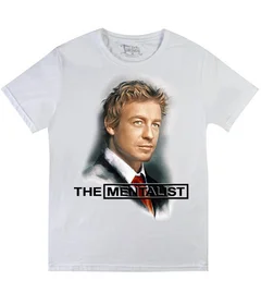 Менталист лого с портретом на белой